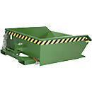Spaanbak Bauer SMGU 460, olie- & waterdicht gelast, 460l, groen