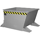 Späne-Kippbehälter SGU-RZ30, für Routenzüge, öl- und wasserdicht, 300 l, RAL 7005 mausgrau