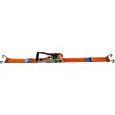 Spanband met ratel, 50 mm, 2-delig, met klauwhaken, 8 m