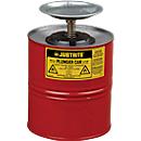 Sparanfeuchter Justrite, aus Stahlblech PREMIUM Line, rot, ø 185 x H 267 mm, 4 l