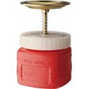 Sparanfeuchter Premium Line, Stahlblech, rot, 0,5 l, Ø 125 x H 133 mm, federnd gelagerter Tränkteller