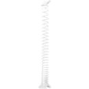 Spirale pour câbles, hauteur d'extension 1300 mm, Ø 90 mm, vertical jusqu'au sol, universel, plastique, blanc