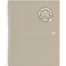 Spiralheft Oxford Origins, 70 Blatt, Optik Paper®, DIN A4+, liniert, Rand links, doppelspiral, 90 g/m², beige
