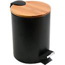 SPIRELLA Treteimer ADONIS, 3L Inhalt, Absenkmechanismus, Tretpedal, Griff, ø 170 x H 255 schwarz