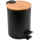 SPIRELLA Treteimer ADONIS, 5L Inhalt, Absenkmechanismus, Tretpedal, Griff, ø 205 x H 255 schwarz