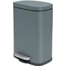 SPIRELLA Treteimer AKIRA, 12 Liter, Tretmechanismus, L 280 x B 193 x H 379 mm, grau