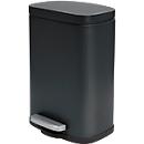 SPIRELLA Treteimer AKIRA, 12 Liter, Tretmechanismus, L 280 x B 193 x H 379 mm, schwarz