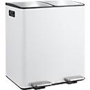 SPIRELLA Treteimer ALIYA, 2 x 20 Liter, Tretmechanismus, L 450 x B 300 x H 510 mm, matt/taupe