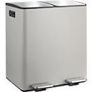 SPIRELLA Treteimer ALIYA, 2 x 20 Liter, Tretmechanismus, L 450 x B 300 x H 510 mm, matt/taupe