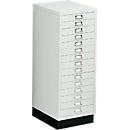 SSI ladekast A3, 15 schuifladen, 940 mm hoog, lichtgrijs