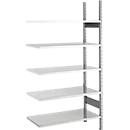 SSI Schaefer Archiefrekken, aanbouwvak, 5 legborden, breedte 750 x diepte 600 mm, verzinkt
