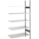 SSI Schaefer Archive Shelving, baie supplémentaire, 5 étagères, L 750 x P 300 mm, galvanisé