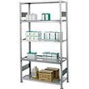 SSI Schaefer Archive Shelving, Basic Bay, 5 étagères, L 1285 x P 600 mm, Galvanisé