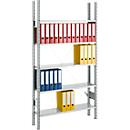 SSI Schäfer Archivregal, Grundfeld, 5 Böden, B 995 x T 300 mm, lackiert