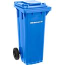 SSI Schäfer Mülltonne PRO 80 WAVE, 80 l, fahrbar, blau