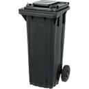 SSI Schäfer Mülltonne PRO 80 WAVE, 80 l, fahrbar, schwarzgrau