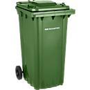 SSI Schäfer PRO 240 WAVE afvalbak, 240 l, verrijdbaar, groen
