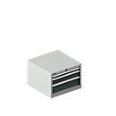 SSI SCHÄFER Schubladenschrank 27-27, 3 Schubl., bis 200 kg, B 564 x T 572 x H 400 mm, enzianblau/enzianblau
