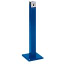 Staande asbakzuil SG 105E, hoekig gentiaanblauw