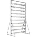 Staande legborden, aan 2 zijden te monteren, 20 rijen, zonder open opzetbakken, B 1145 x D 800 x H 1950 mm, staal, grijs