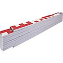STABILA duimstok 1407 GEO, beukenhout wit, L 2m, EG III, markeerfunctie, mm/cm maatverdeling