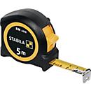 STABILA Taschenrollbandmaß BM 100, 5m x 19mm, EG II, ABS/TPE Gehäuse, Metall-Clip