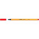 STABILO fineliner Point 88, 10 piezas, rojo