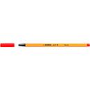 STABILO fineliner Point 88, 10 stuks, rood