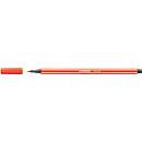 STABILO® Pen 68 fibre-tip pens, red, 10 pieces