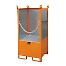 Stacking pallet for Bauer kegs, 210 l collection volume, orange