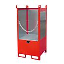 Stacking pallet for Bauer kegs, 210 l collection volume, red