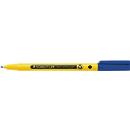 Staedtler Fineliner Noris, round tip, line width 0.6 mm, water-based ink, recycled plastic, writing color blue, 1 piece