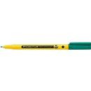 Staedtler Fineliner Noris, round tip, line width 0.6 mm, water-based ink, recycled plastic, writing color green, 1 piece