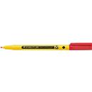 Staedtler Fineliner Noris, round tip, line width 0.6 mm, water-based ink, recycled plastic, writing color red, 1 piece