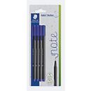 Staedtler Fineliner triplus 334, Strichstärke 0,3 mm, blau, 4 Stück