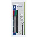 Staedtler Fineliner triplus 334, Strichstärke 0,3 mm, farbsortiert, 4 Stück