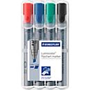 STAEDTLER Flipchartmarker Lumocolor 356BWP4, 4er Set