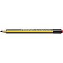 STAEDTLER Noris® Stylo de saisie numérique Jumbo, pour les appareils compatibles EeMR, pointe interchangeable, 4096 niveaux de pression, reconnaissance de la paume, gomme numérique, forme triangulaire, matériau durable à base de bois, noir-jaune.