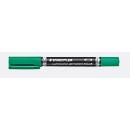 STAEDTLER Permanent-Marker Lumocolor duo, grün, 10 St.
