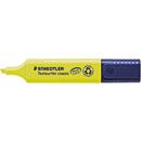 Staedtler Textmarker Textsurfer Classic, Keilspitze, Strichstärke 1-5 mm, mit Drehkappe, Recycling-Kunststoff, Schreibfarbe gelb, 1 Stück