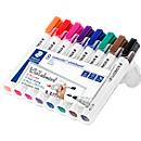 STAEDTLER Whiteboardmarker Set Lumocolor® 351, 8er Set, farbsortiert