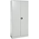Stahlschrank, B 920 x T 420 x H 1950 mm, lichtgrau RAL 7035 