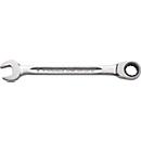 STAHLWILLE clé à cliquet à fourche 17F, SW 19 mm, L 252 mm, acier chrome-alloy, 72 dents, position de la mâchoire 15