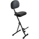 Stahulp meychair Futura Light AF-SR-11041, opklapbaar &amp; zithoogte verstelbaar, met opstaphulp, B 370 x D 210 x H 540-900 mm, staal &amp; stof, zwart