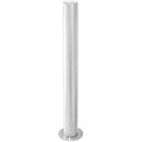 Stainless steel bollard Plus, fixed location, base plate