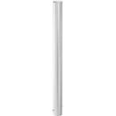 Stainless steel bollard Plus, fixed location, for embedding in concrete, ground anchoring