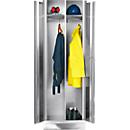 Stainless steel linen cupboard, W 600 mm, with feet