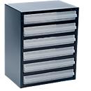 Stalen ladekast, 6 laden, (hxbxd) 440 x 360 x 250 mm