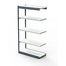 Stalen rek PROGRESS 2000, stellingsectie, zonder stellingsectie, H 1900 x B 750 x D 600 mm, zilveren frame