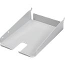 Stalen tray Treston ASSA5PP, voor geperforeerde inpaktafel, DIN A5, uitsparing voor tapedispenser of handscanner, lichtgrijs